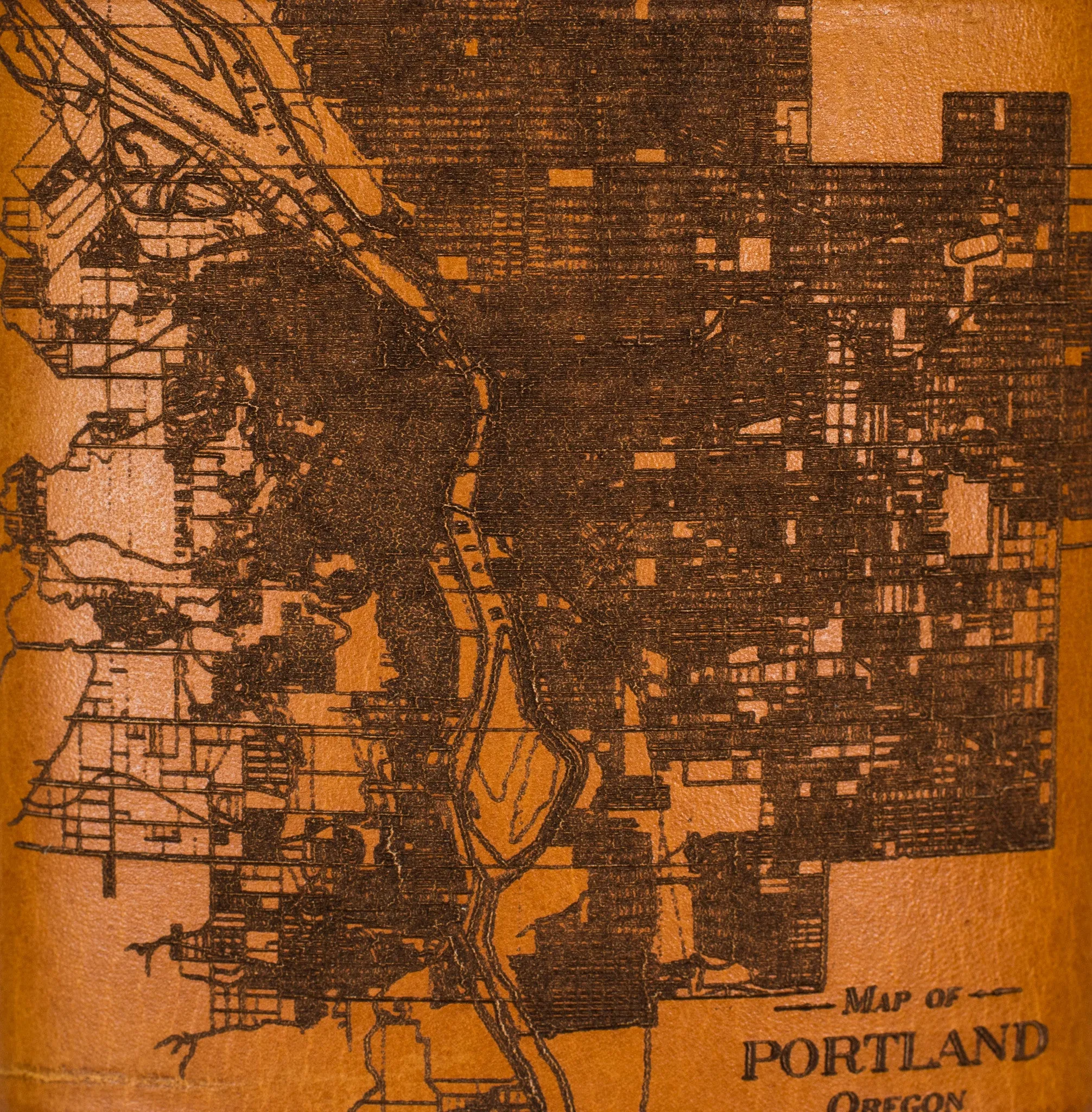 Portland, Oregon Map Flask