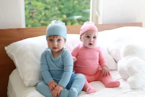 Pouf Stitched Blue Footie