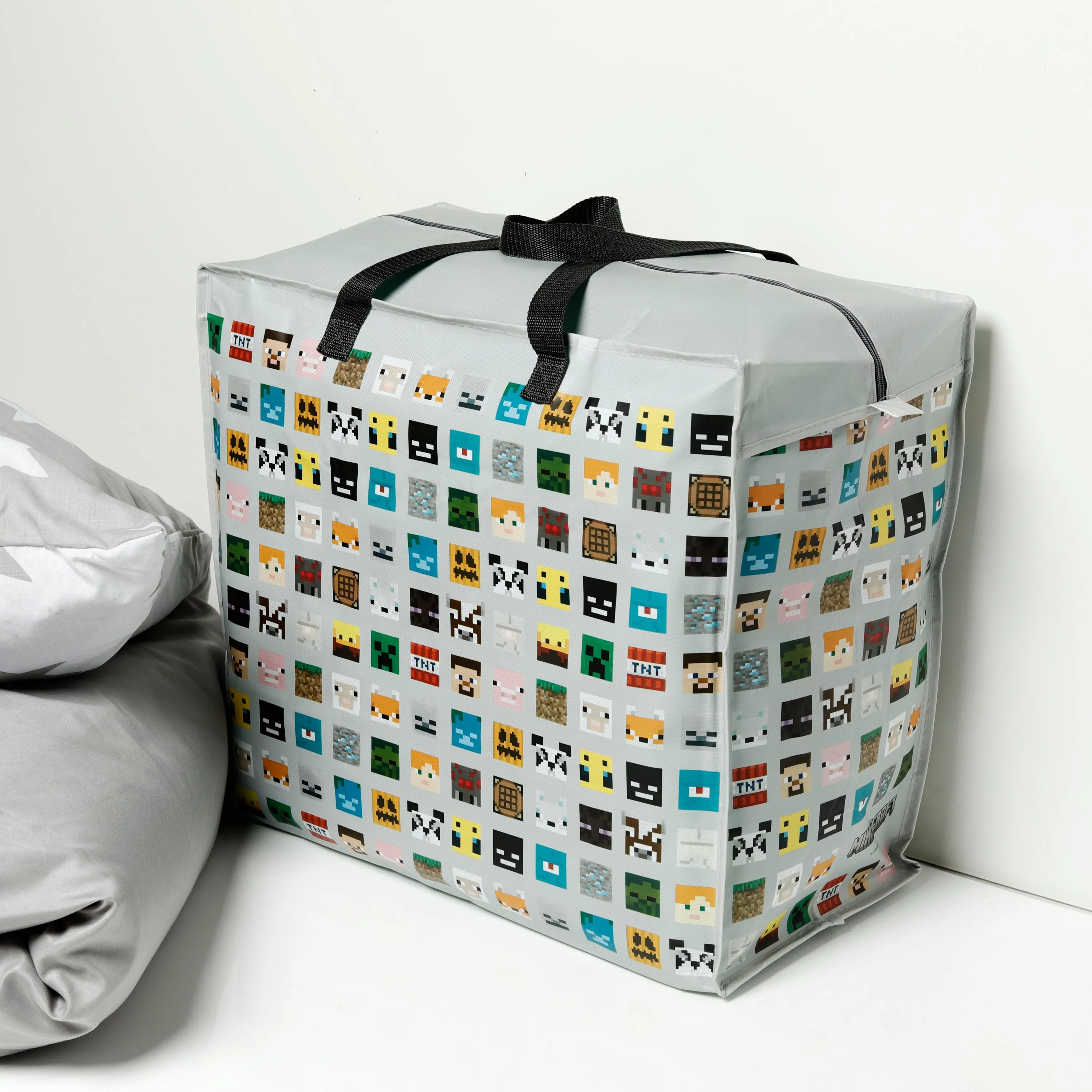Practical Laundry & Storage Bag - Minecraft Faces