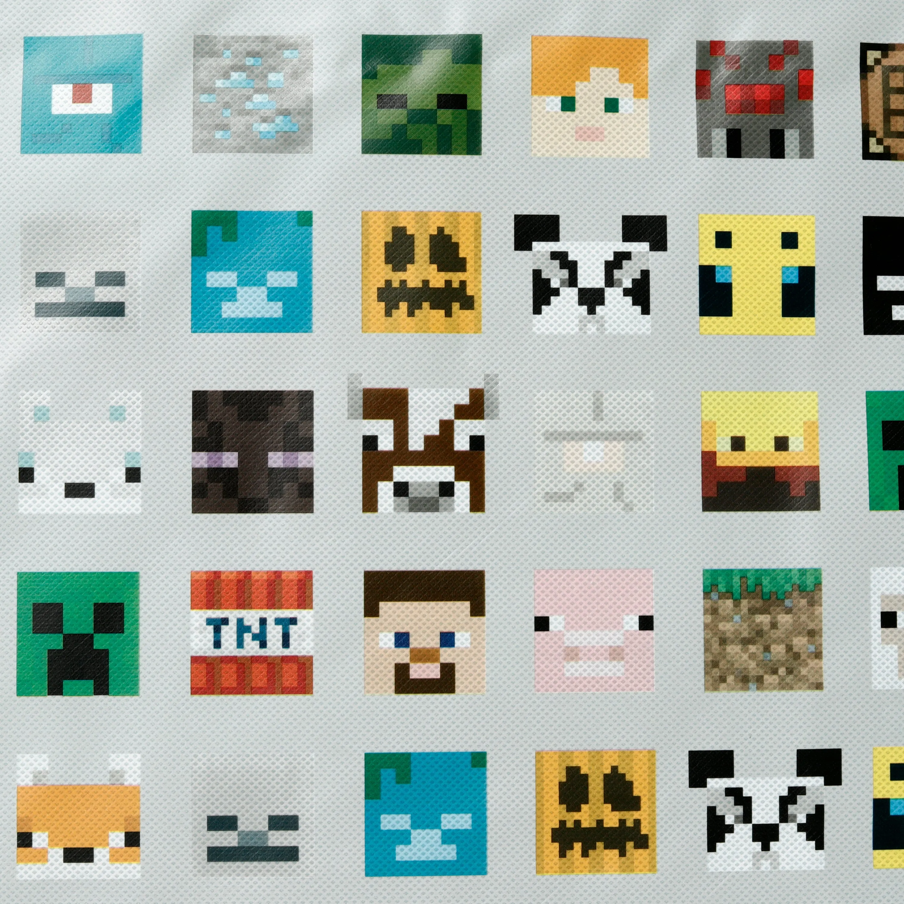 Practical Laundry & Storage Bag - Minecraft Faces