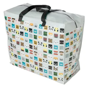 Practical Laundry & Storage Bag - Minecraft Faces