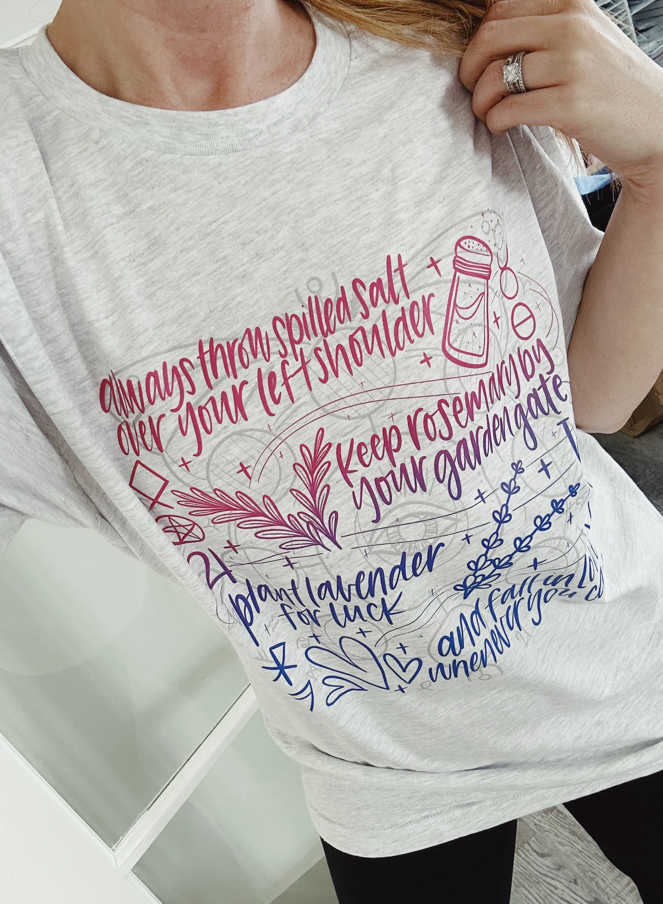 Practical Magic Ombre © Unisex Top (Ash)