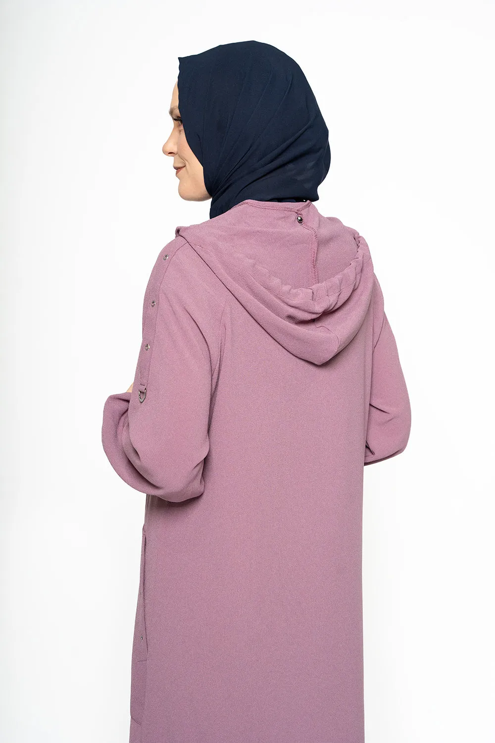 Practical Pocketed Modest Turkish Jilbab | Purple
