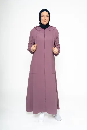 Practical Pocketed Modest Turkish Jilbab | Purple