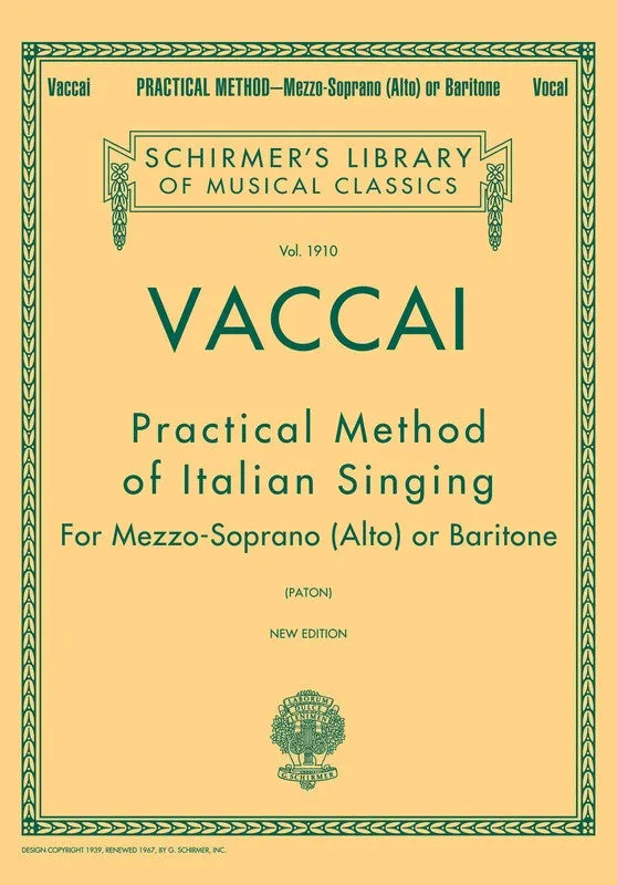 Practical Vocal Method for Mezzo-Soprano or Baritone