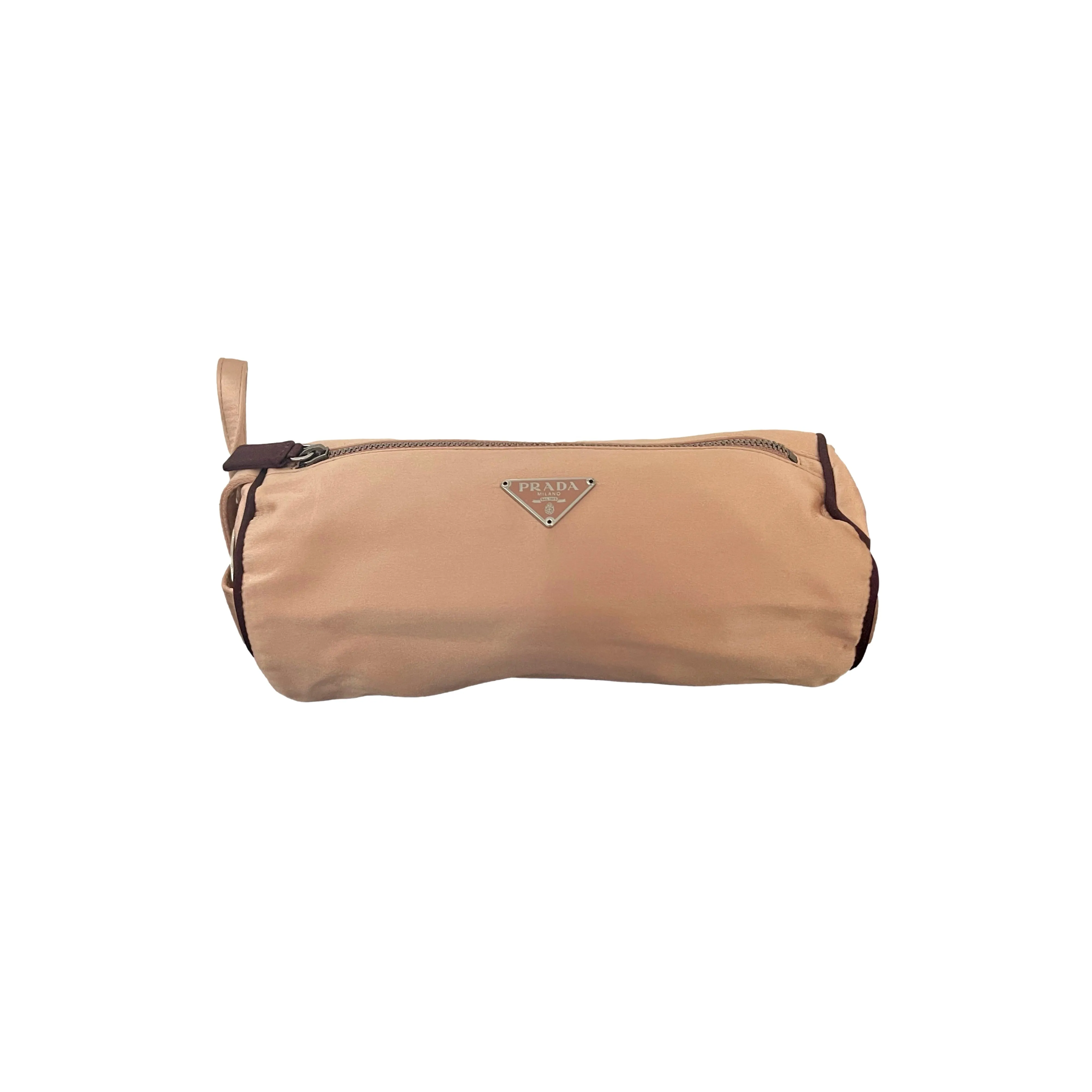 Prada Rose Satin Mini Clutch