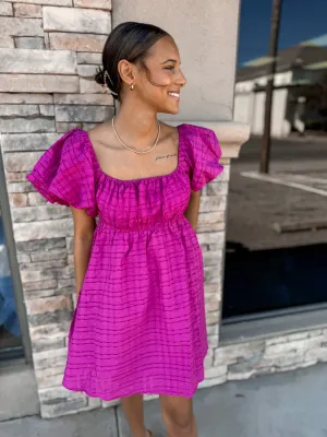 Pretty Hurts Textured Midi Dress
