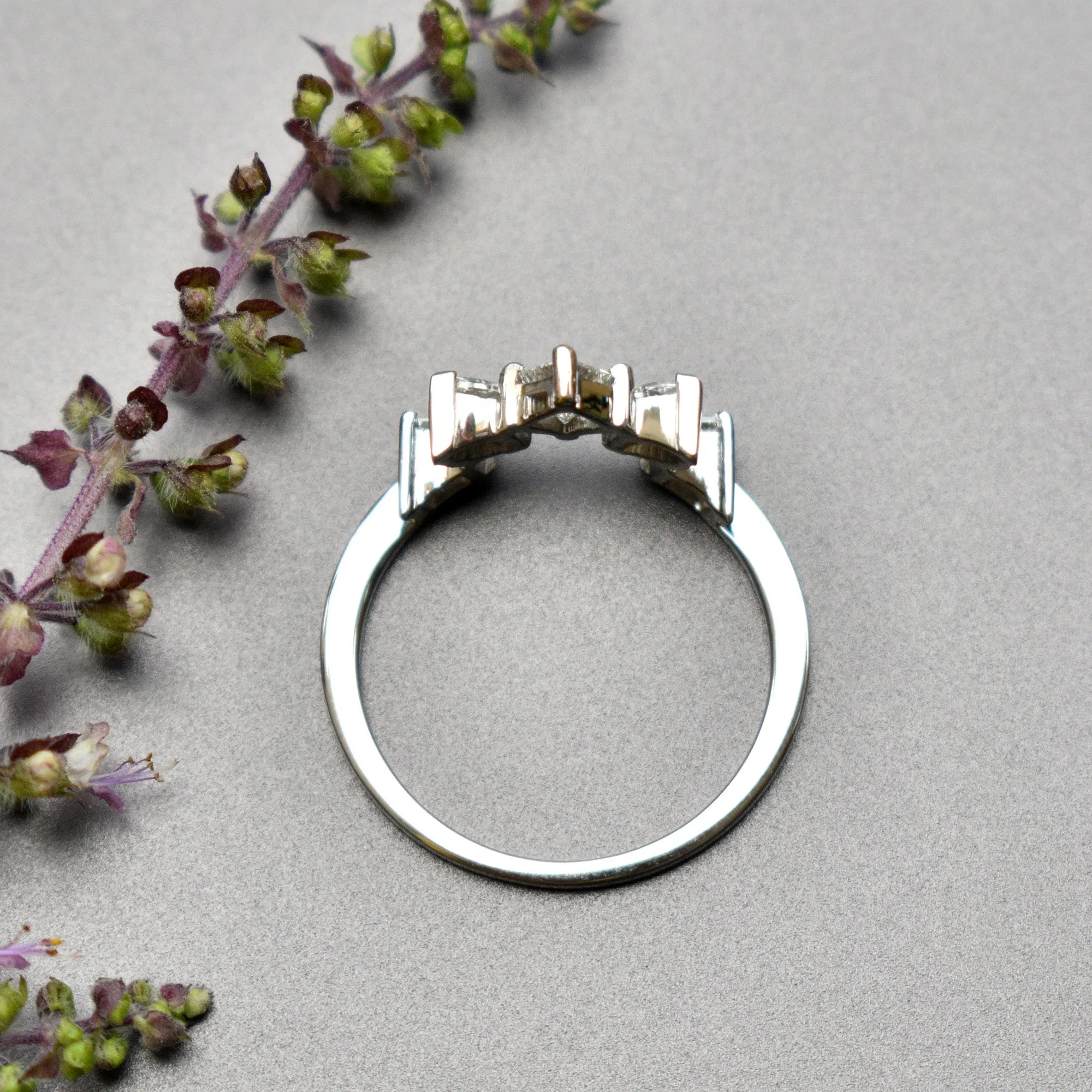 Princess & Marquise Diamond Stack Ring