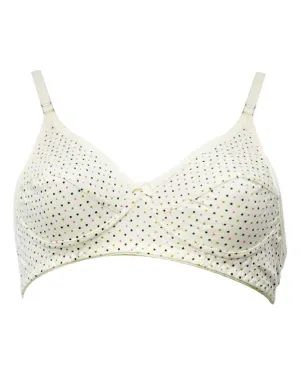 Printed BBG-2007 Comfortable - Non Padded,Non Wired Bra Yellow - Blue Bell Girl