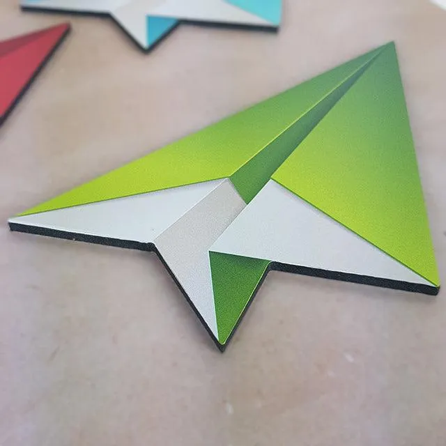 Printed Origami Planes Wall Art