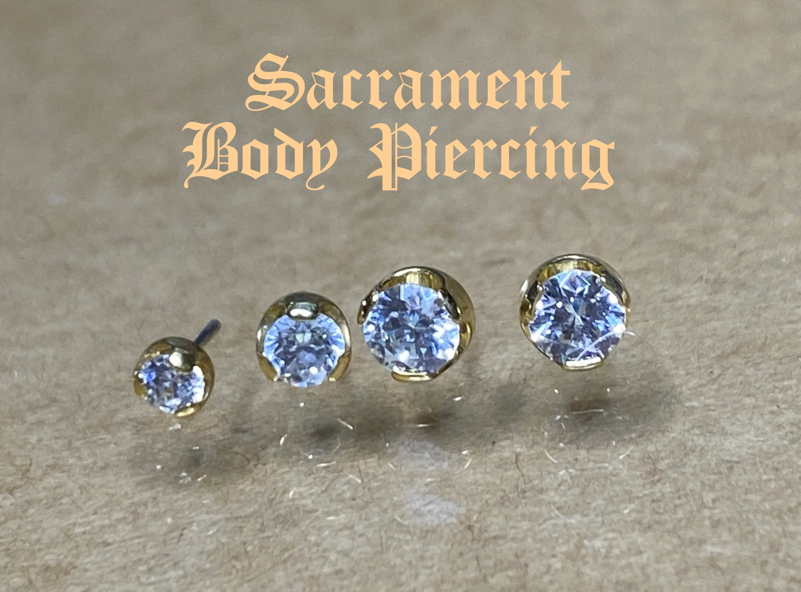 Prong set CZ solitaires - Threaded or Threadless / press fit