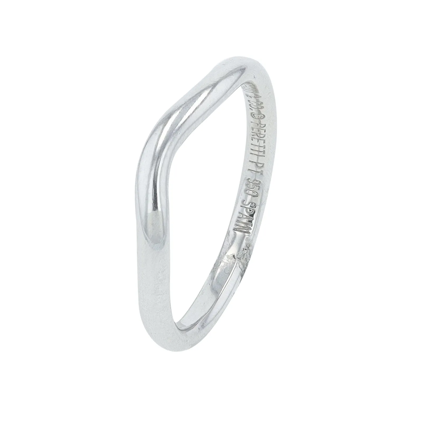 PT950 Tiffany & Co. Curved Band