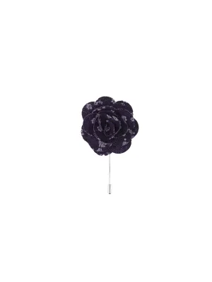 Purple & Lavender Floral Lapel Pin