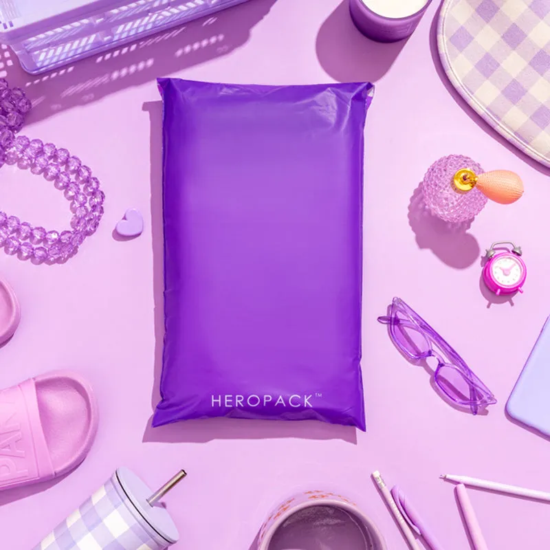 Purple Home Compostable HEROPACK Mailers - from pks of 25