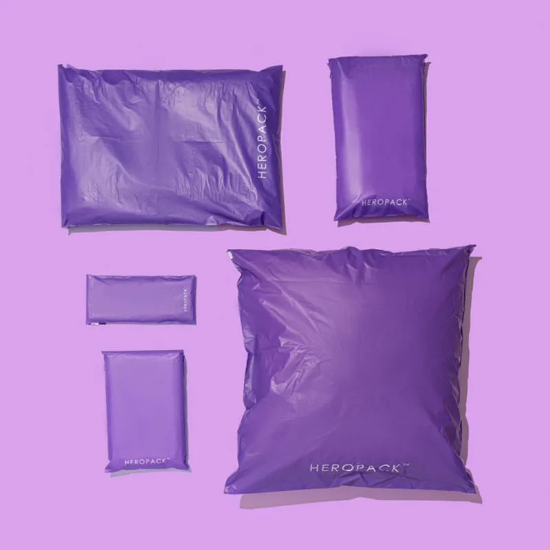 Purple Home Compostable HEROPACK Mailers - from pks of 25