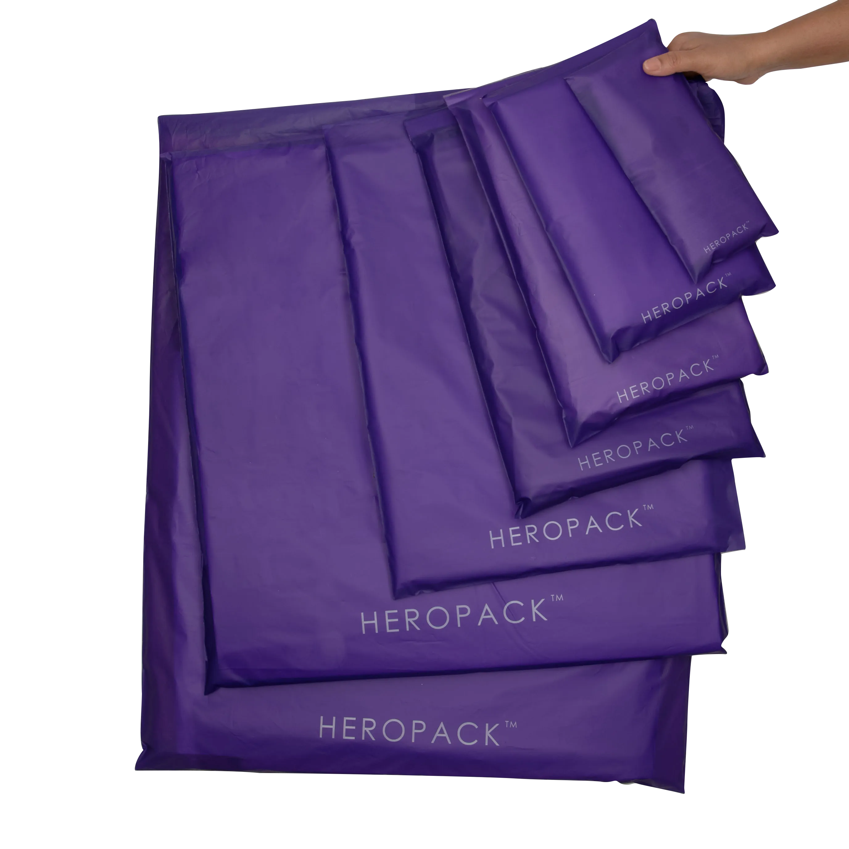 Purple Home Compostable HEROPACK Mailers - from pks of 25