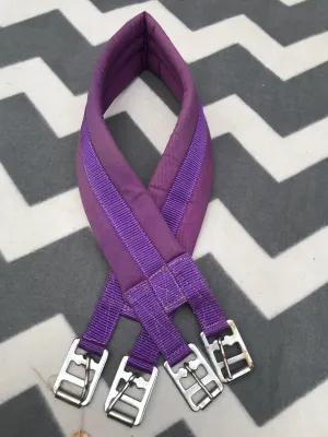 Purple padded material girth 39”