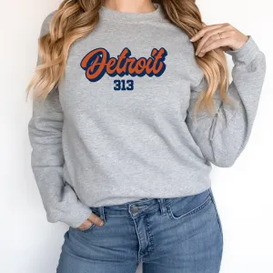"313 Baseball" Relaxed Fit Long Sleeve Unisex T-Shirt