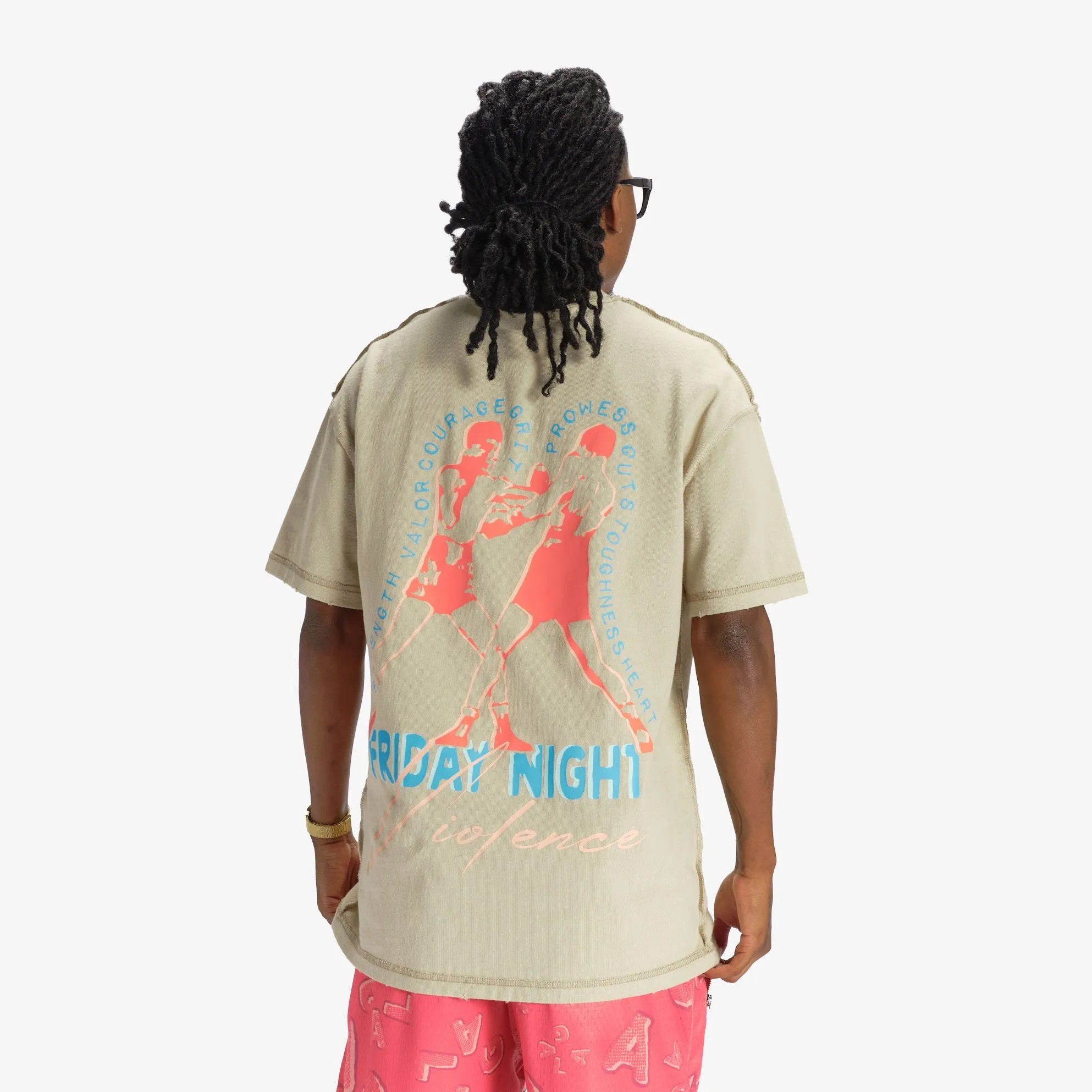 "FRIDAY NIGHT" TEE (OAT VINTAGE)