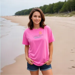 "Lake Vibes" Relaxed Fit Crew Unisex T-Shirt