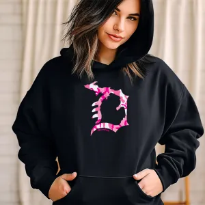 "Michigan D Camo" Relaxed Fit Classic Unisex Hoodie