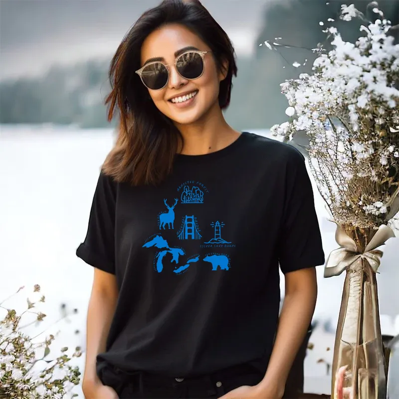 "Michigan Favorites" Relaxed Fit Crew Unisex T-Shirt