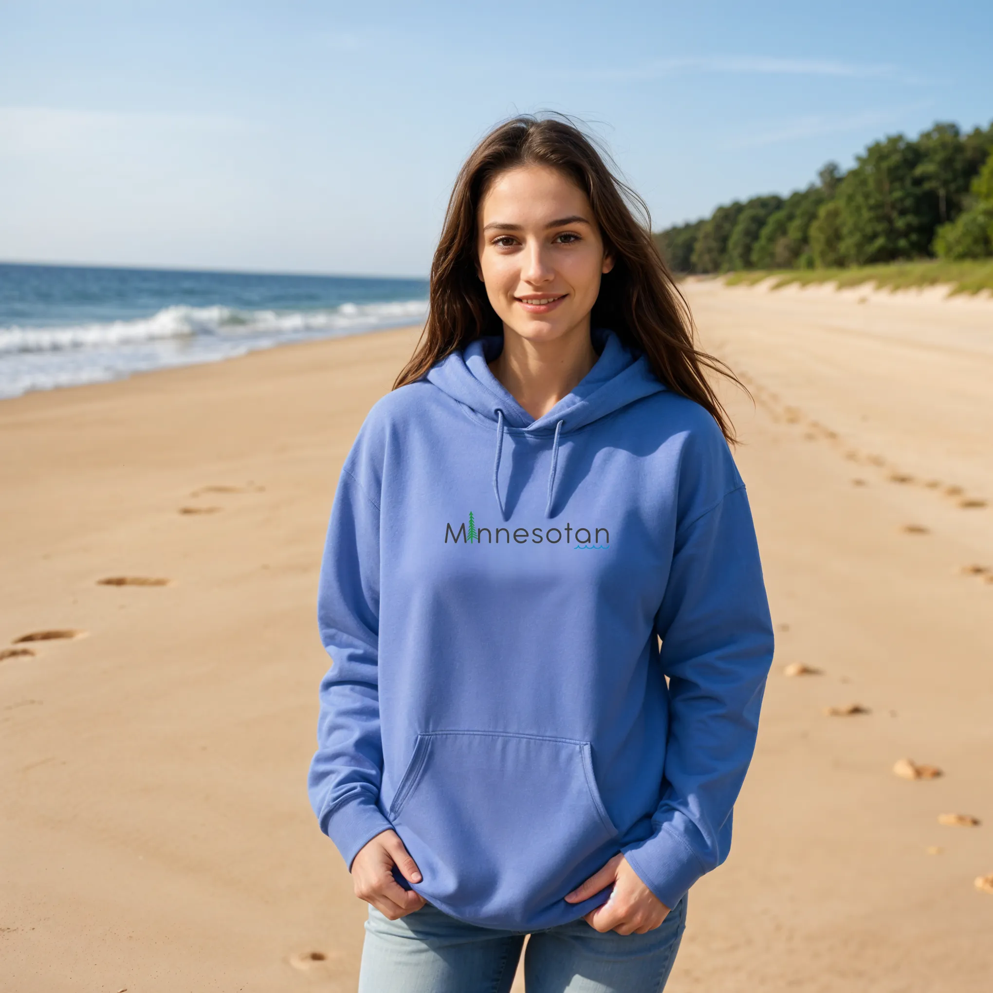 "Minnesotan" Relaxed Fit Classic Unisex Hoodie