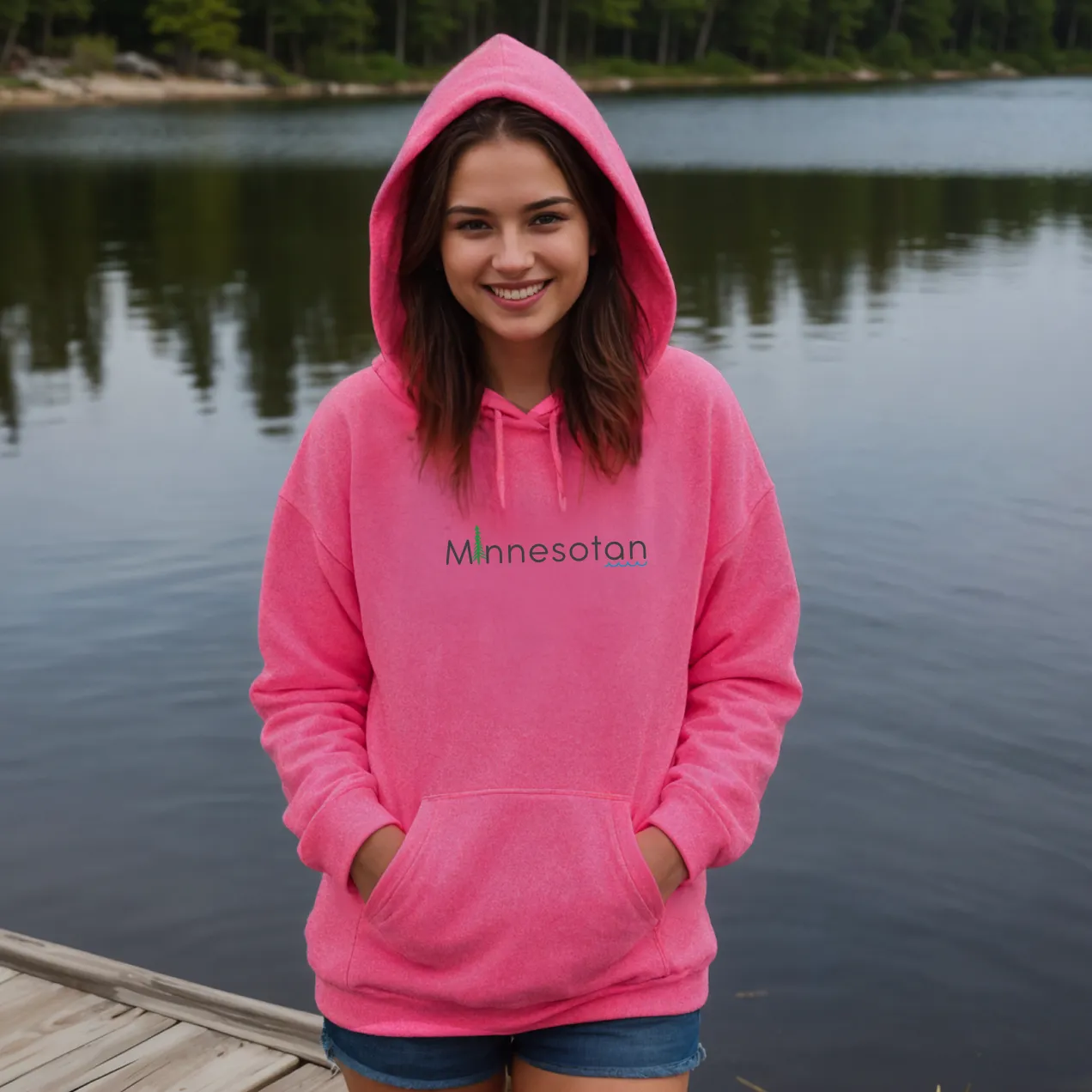"Minnesotan" Relaxed Fit Classic Unisex Hoodie