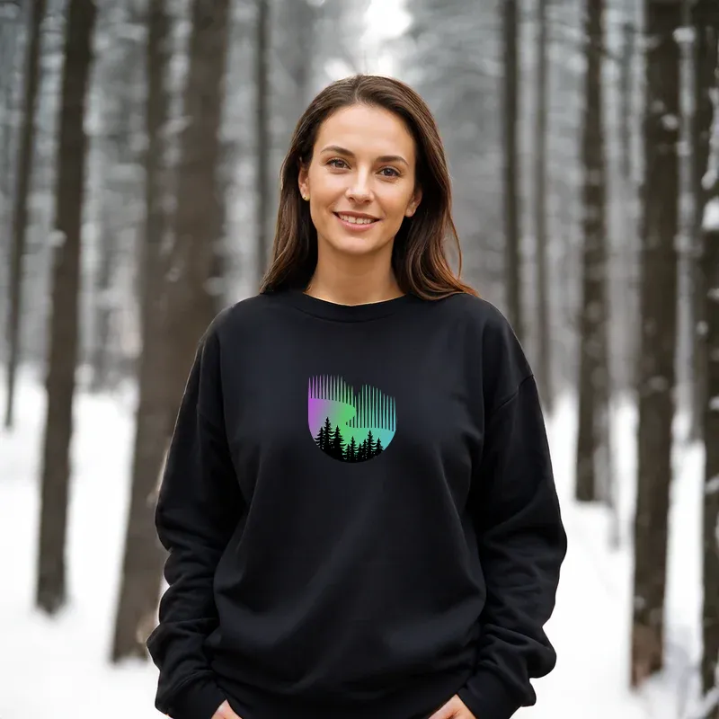"Northern Lights" Relaxed Fit Classic Crew Unisex Sweatshirt
