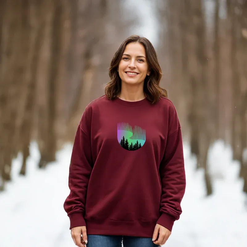 "Northern Lights" Relaxed Fit Classic Crew Unisex Sweatshirt