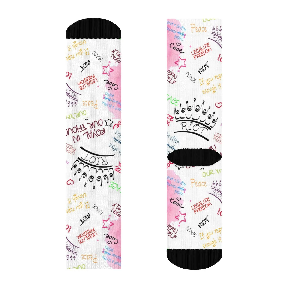 "RIOT Graffiti" Crew Socks
