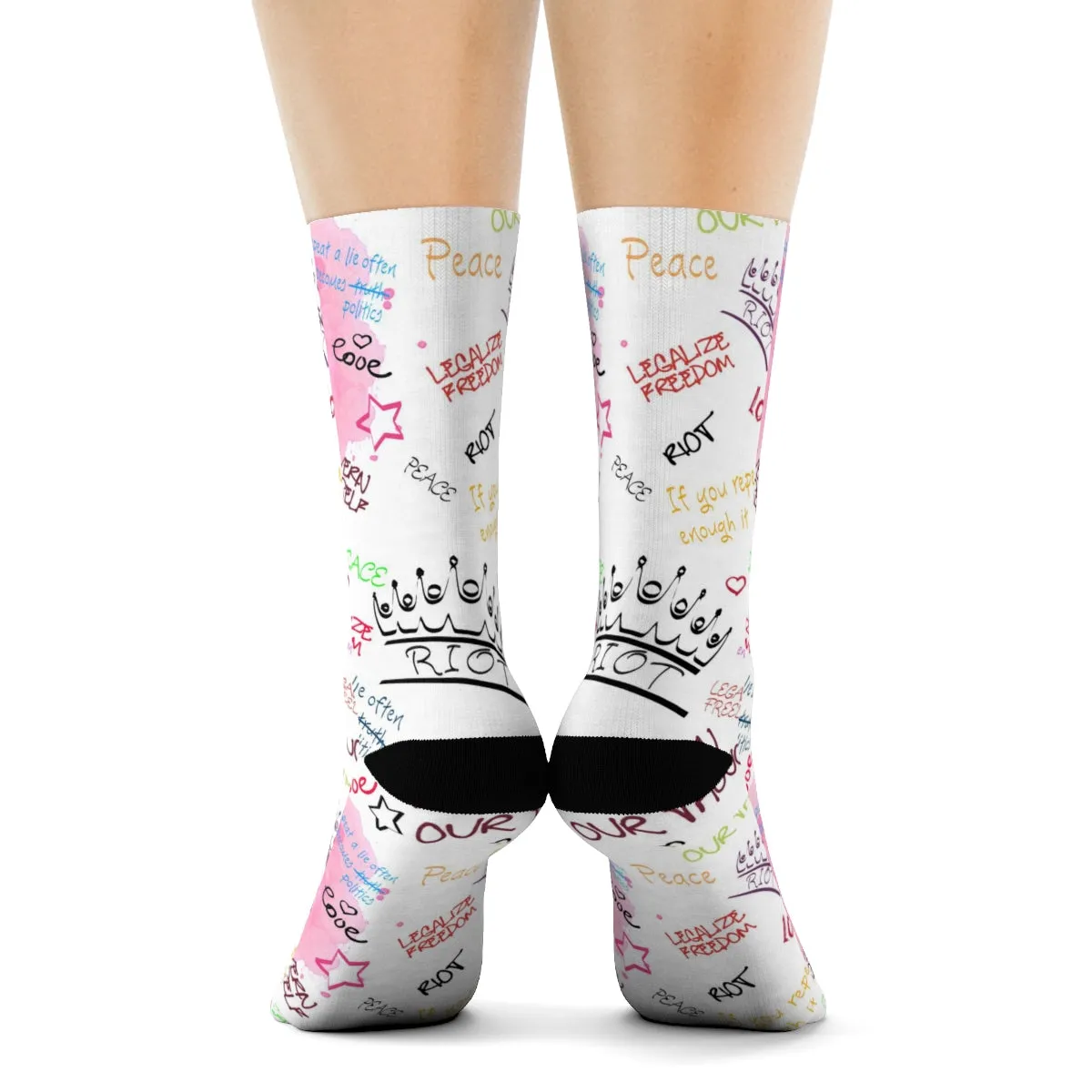 "RIOT Graffiti" Crew Socks