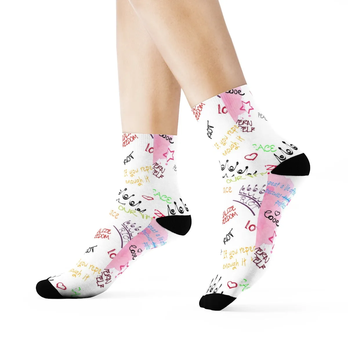 "RIOT Graffiti" Crew Socks