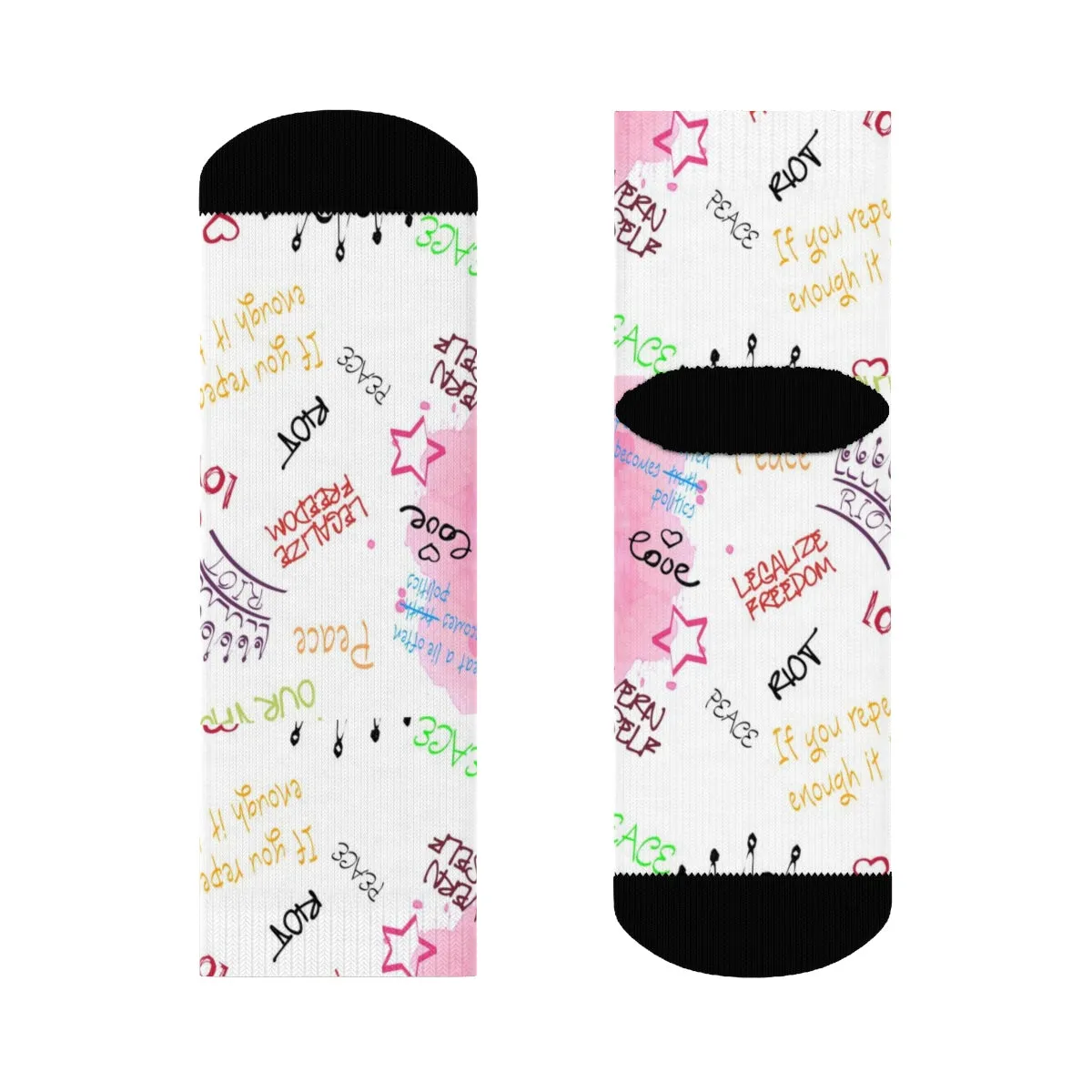 "RIOT Graffiti" Crew Socks