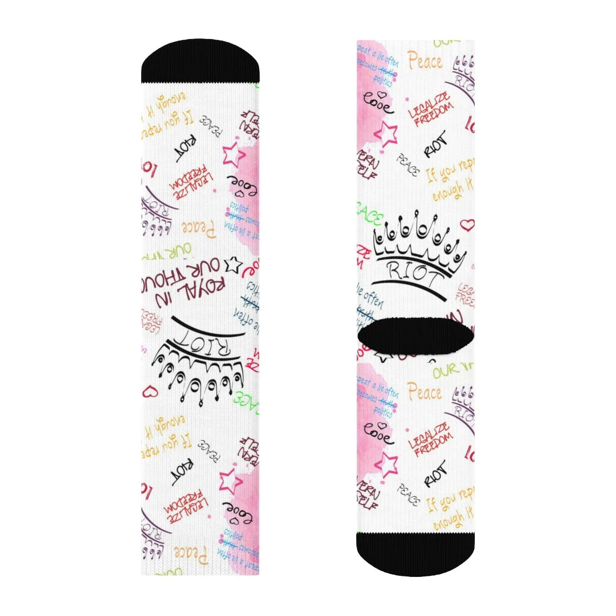 "RIOT Graffiti" Crew Socks