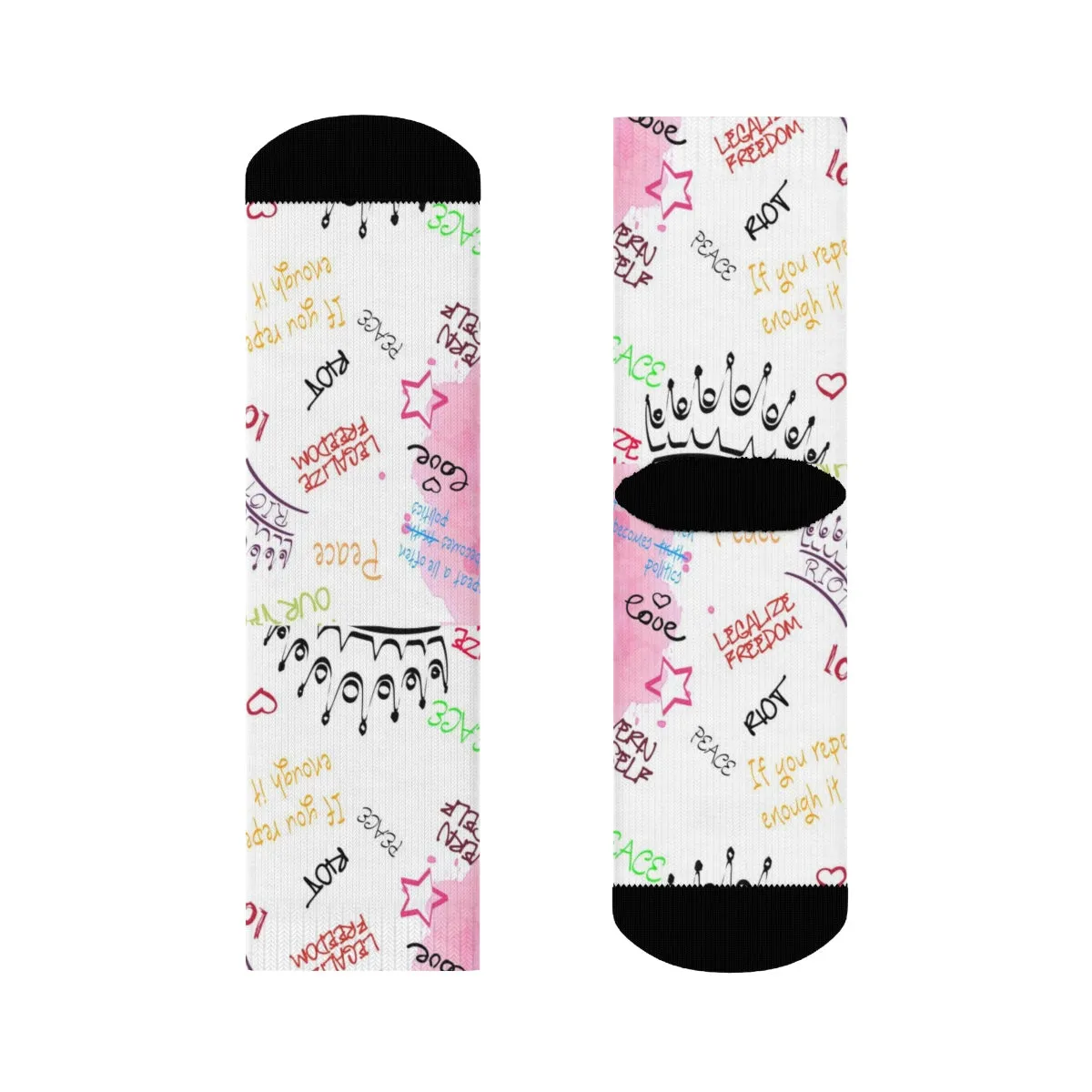 "RIOT Graffiti" Crew Socks