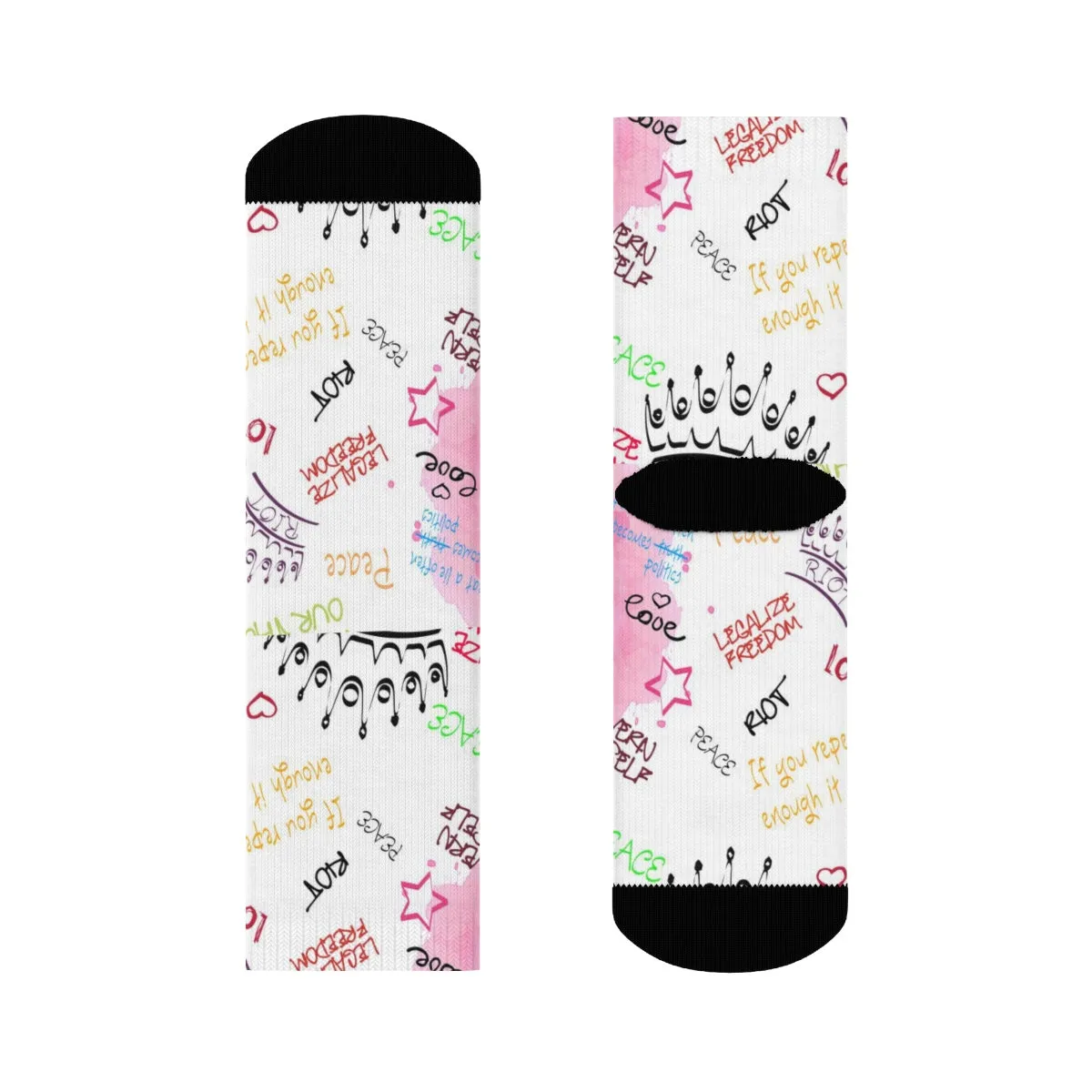 "RIOT Graffiti" Crew Socks