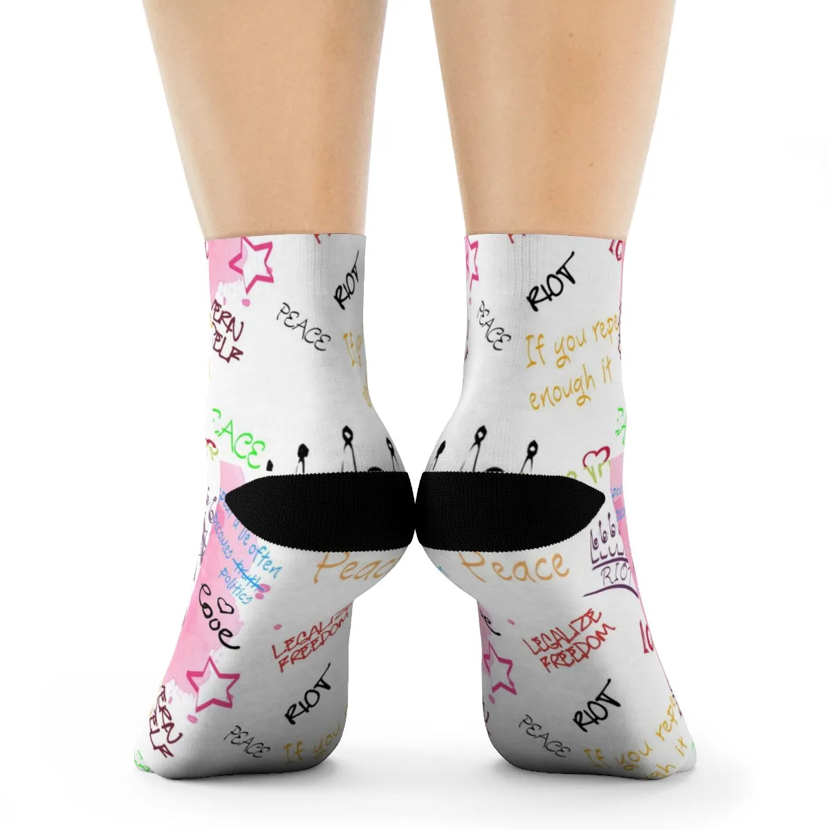 "RIOT Graffiti" Crew Socks