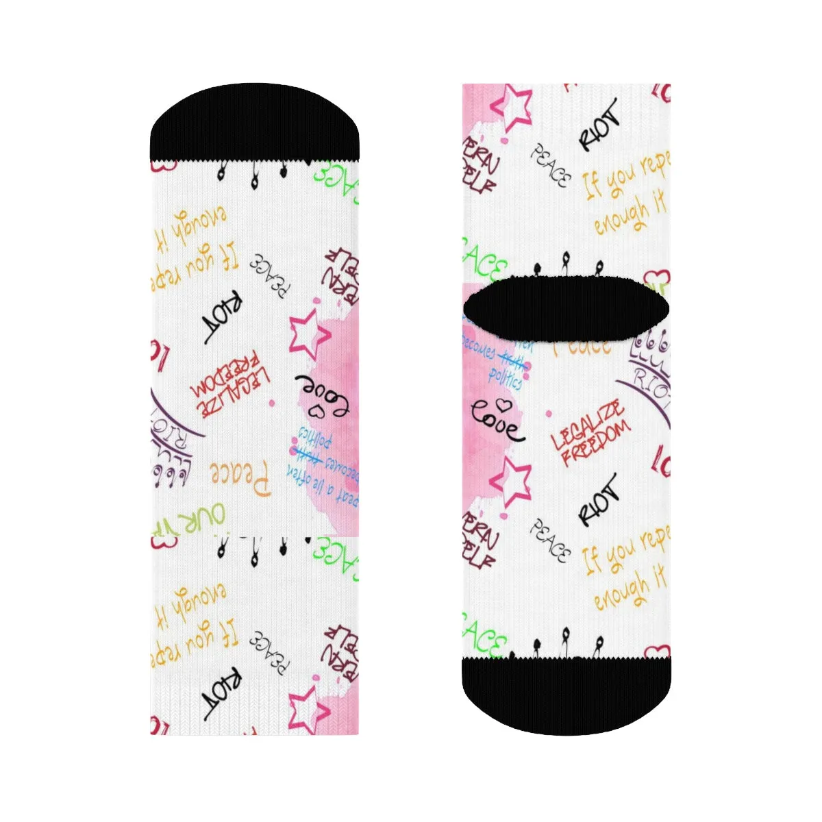 "RIOT Graffiti" Crew Socks