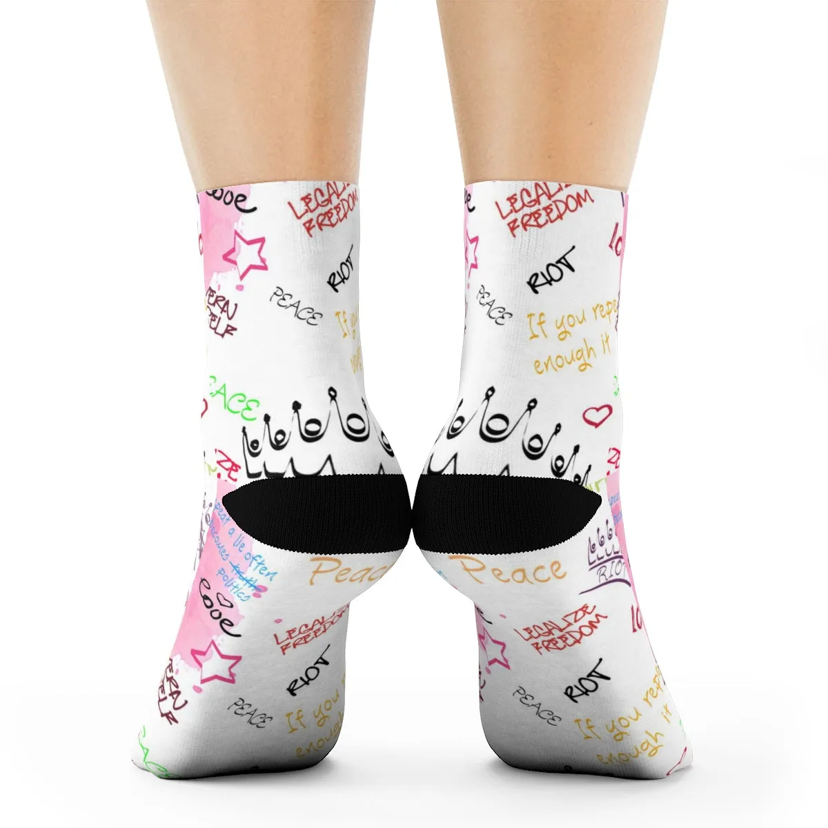 "RIOT Graffiti" Crew Socks
