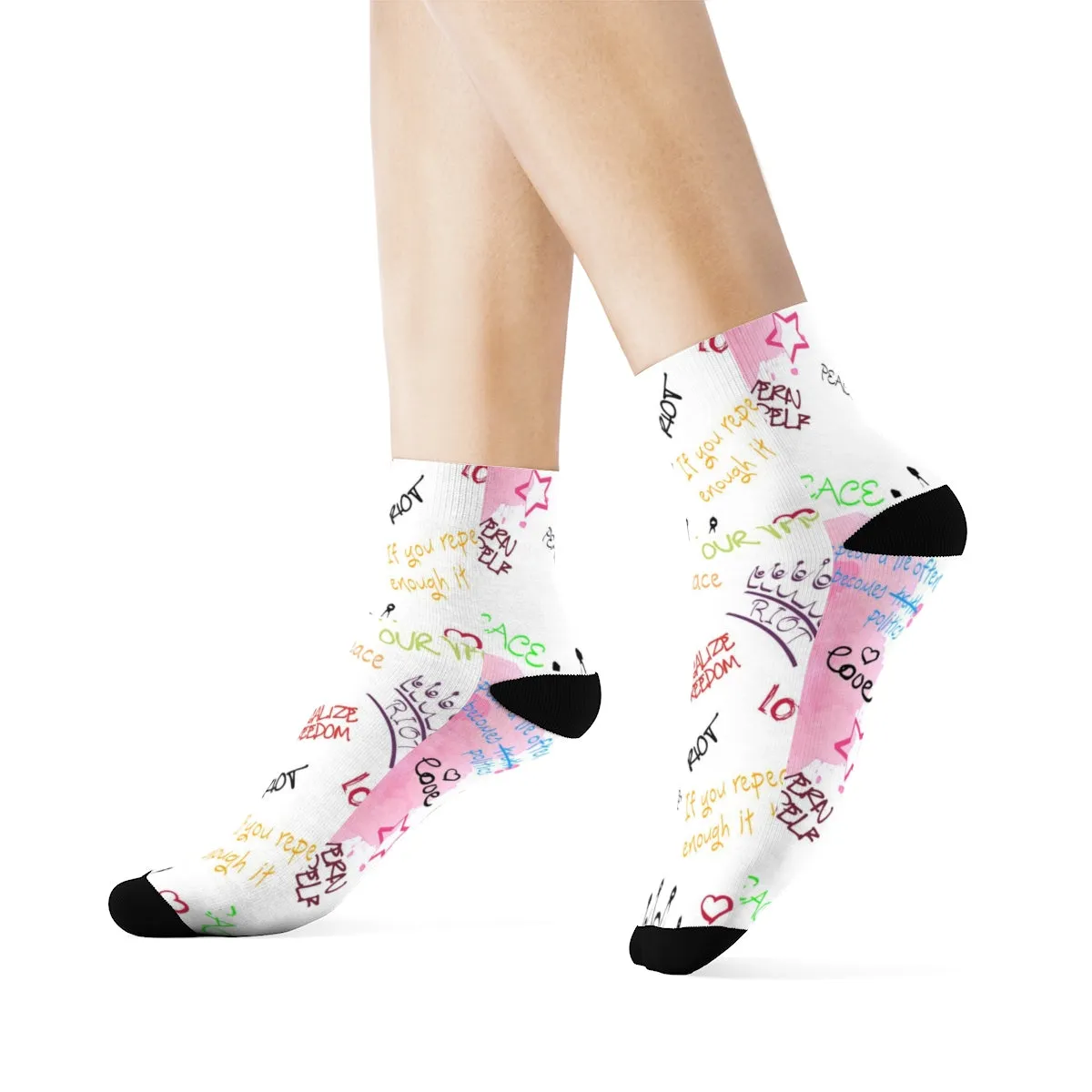 "RIOT Graffiti" Crew Socks