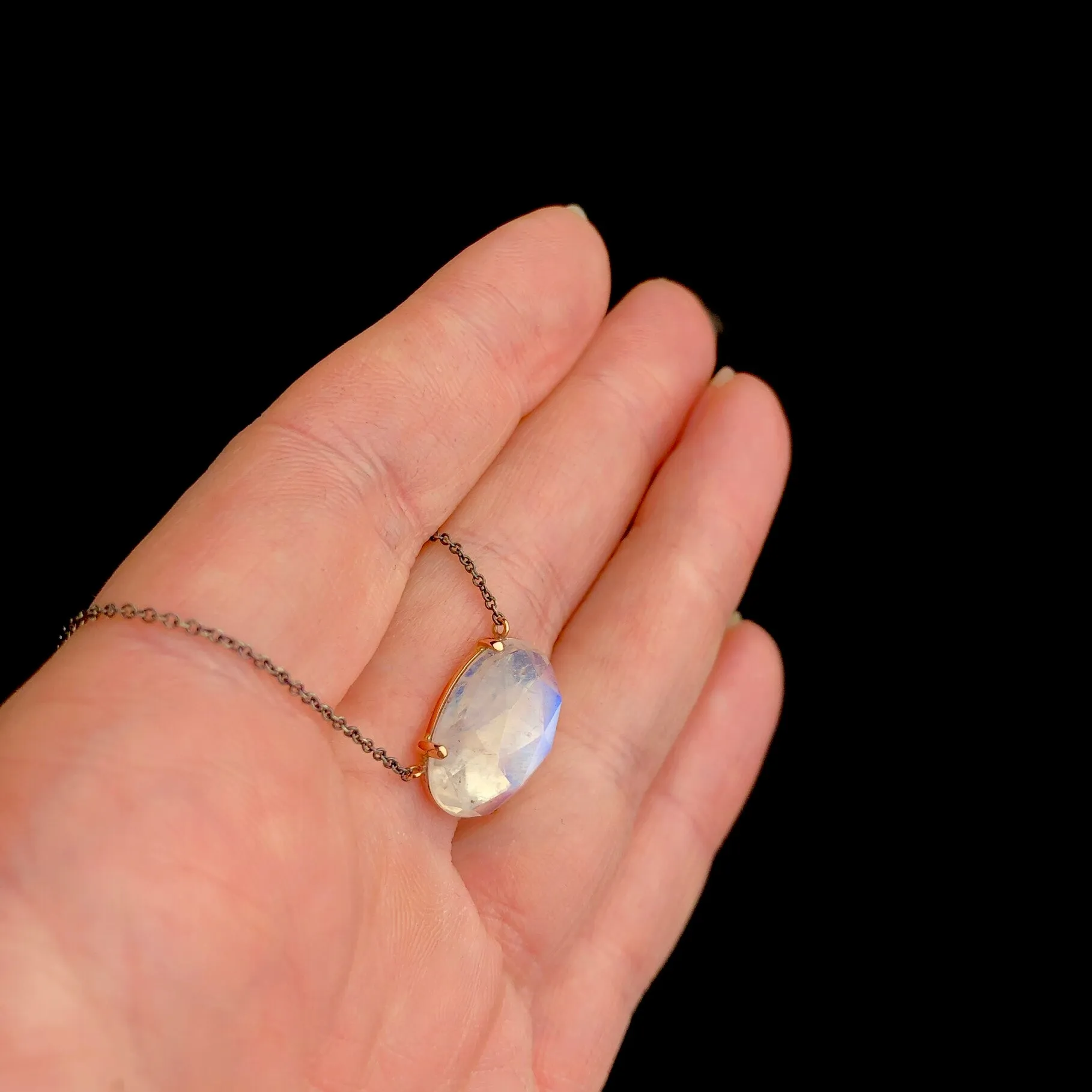 Rainbow Moonstone Necklace
