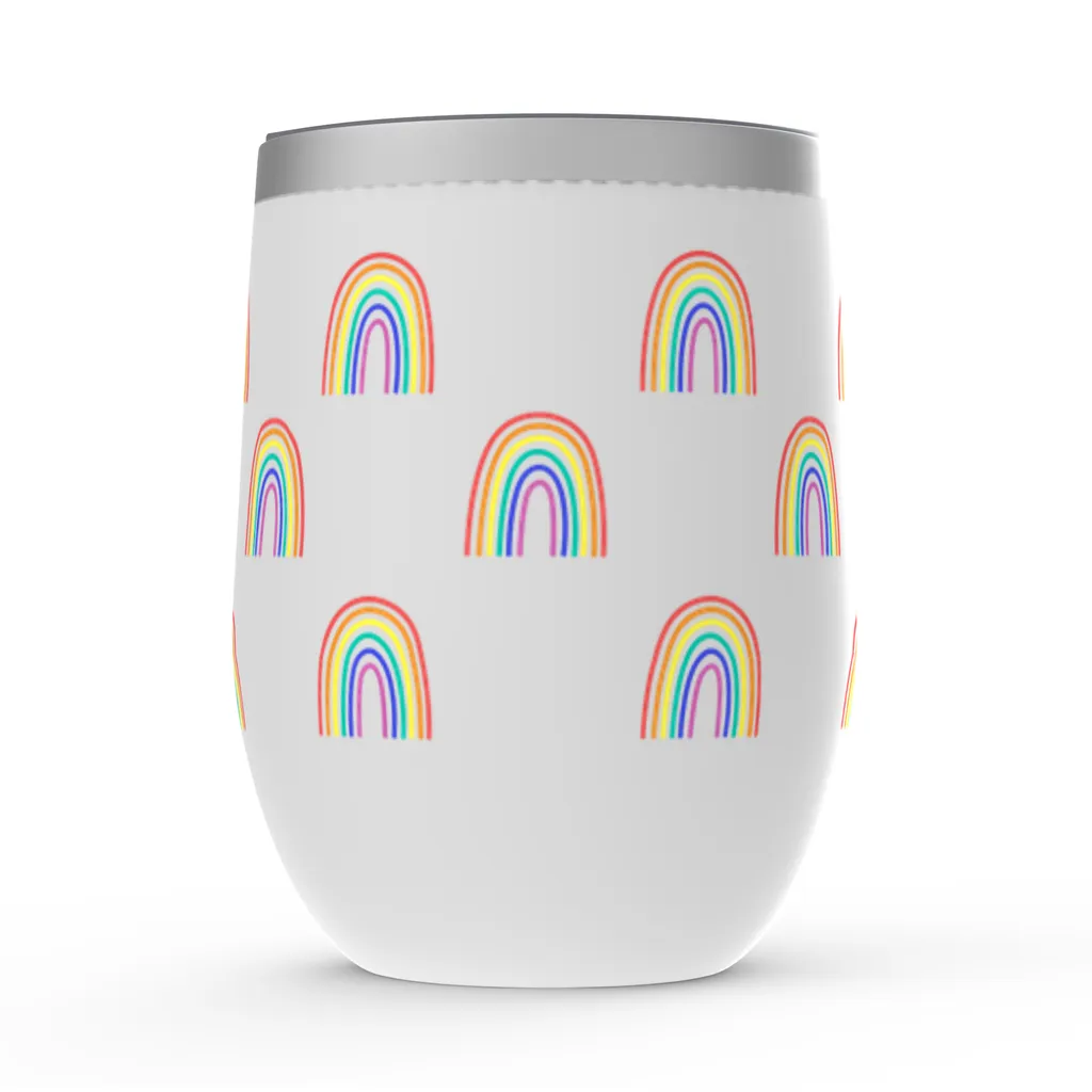 Rainbow Stemless Wine Tumbler