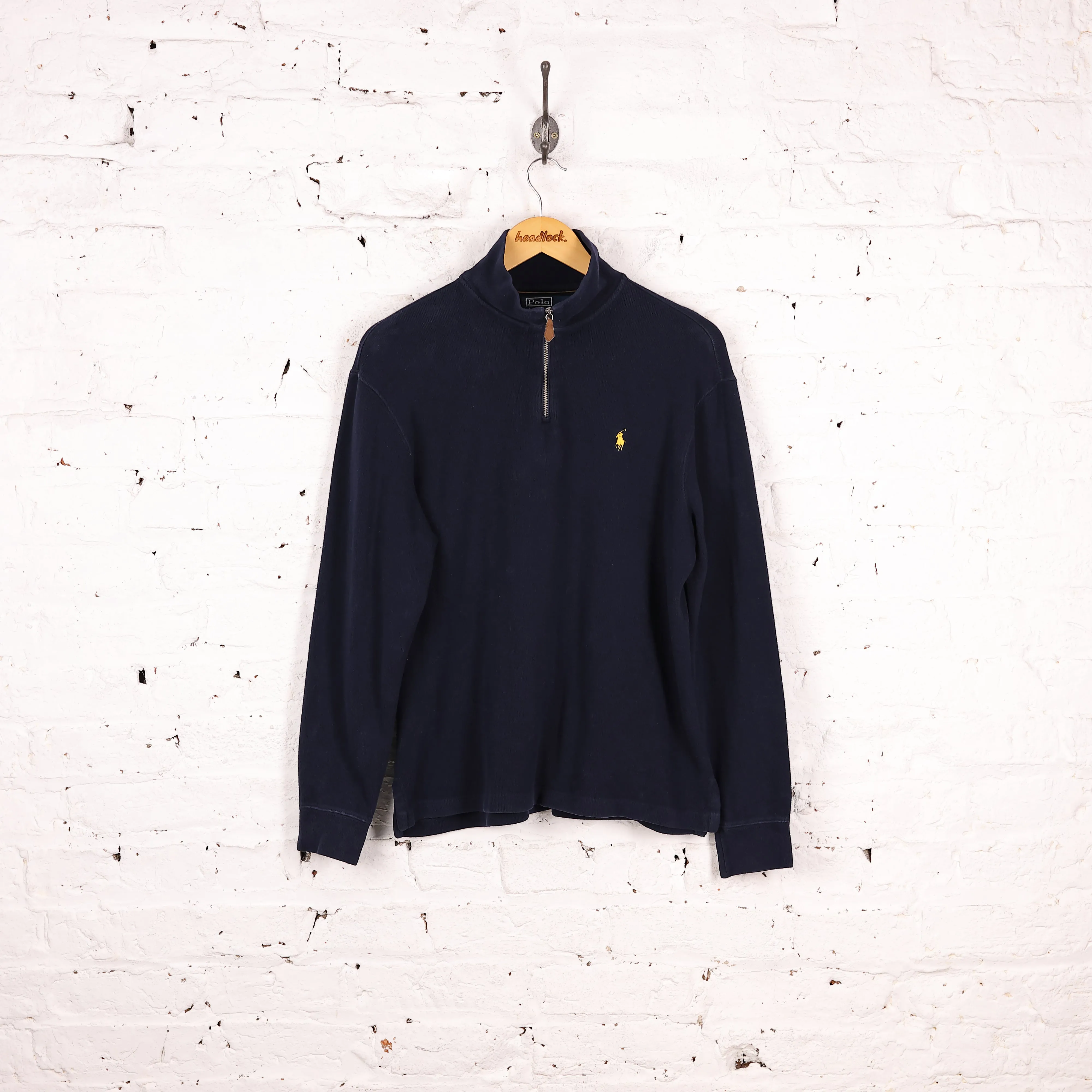 Ralph Lauren 1/4 Zip Sweatshirt - Blue - M
