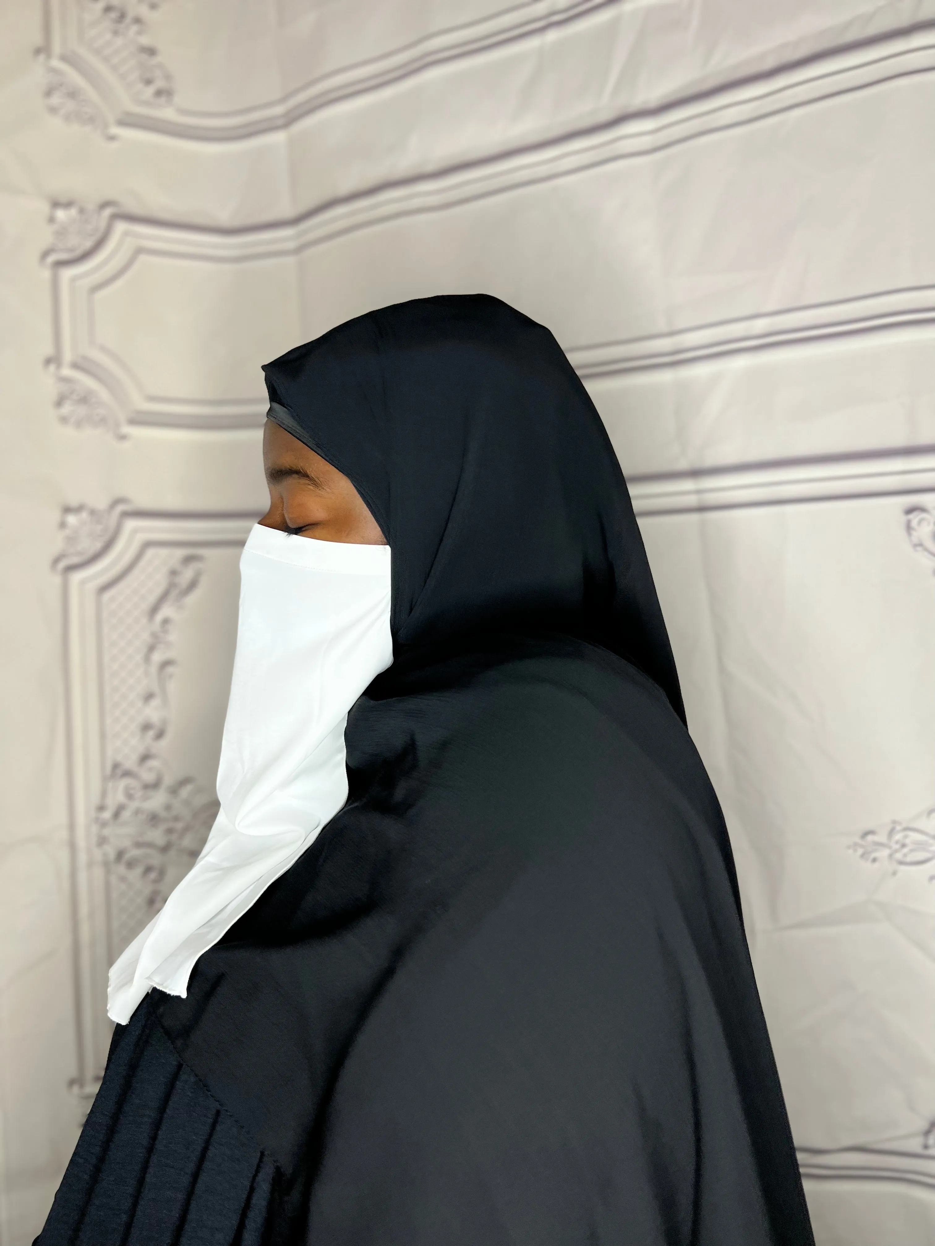 Ramadan  Georgette Crepe Hijab Box : Silver