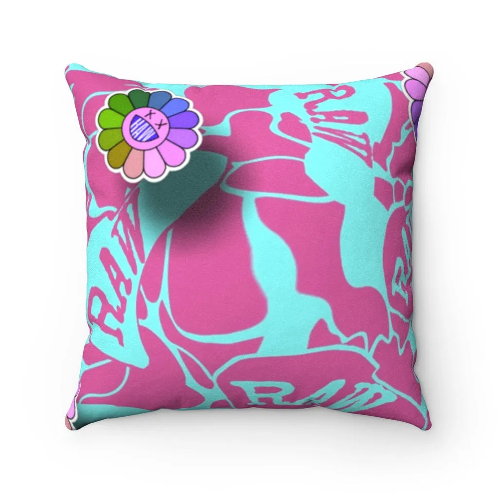 Raw Sushi "OG CAMO" Faux Suede Pillow