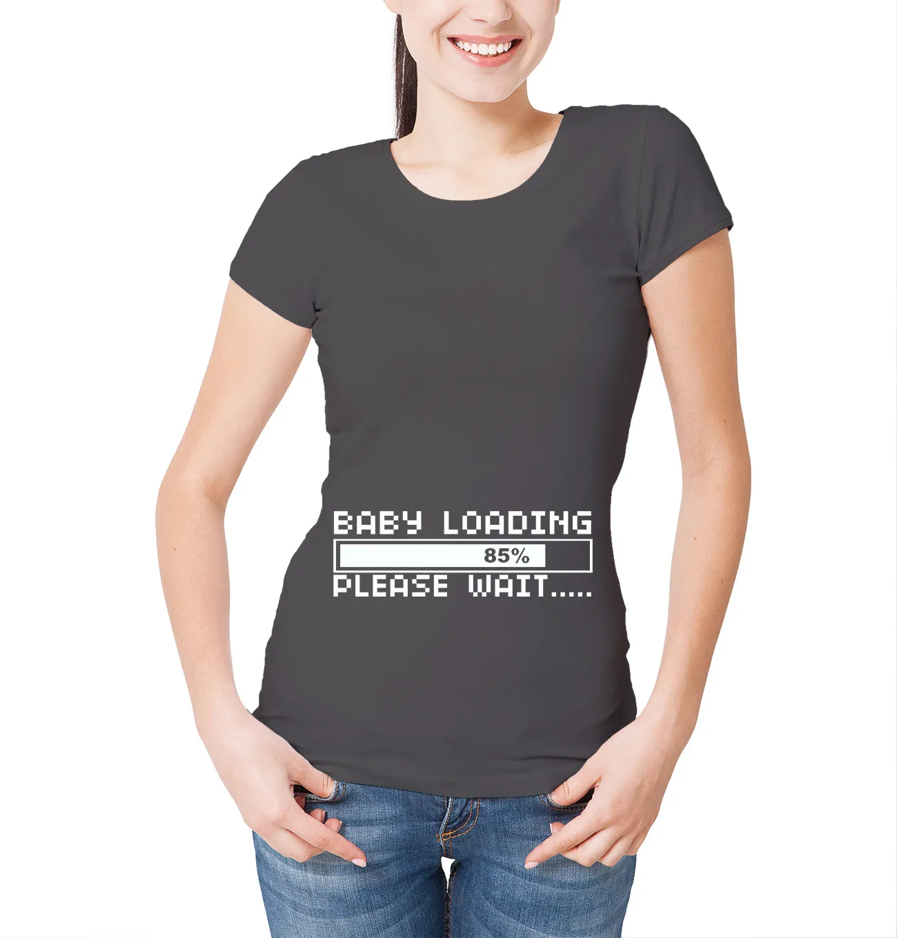 Reality Glitch Womens Baby loading  T-Shirt