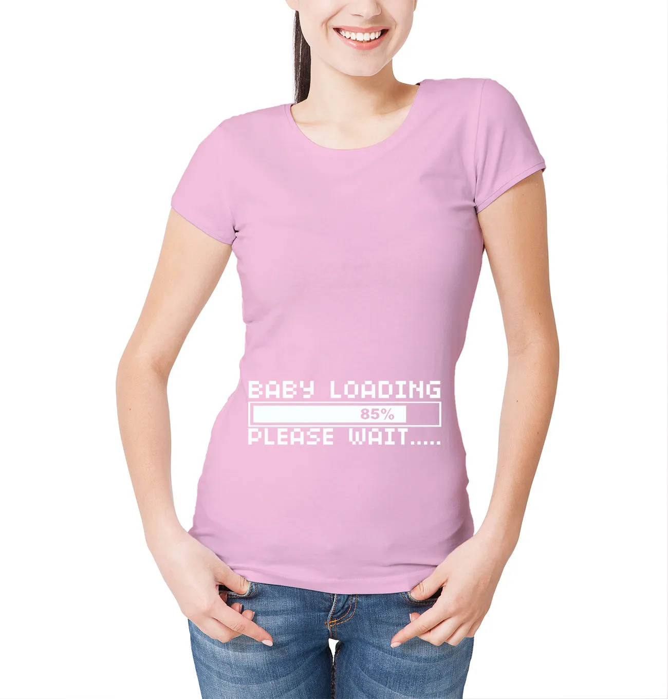 Reality Glitch Womens Baby loading  T-Shirt