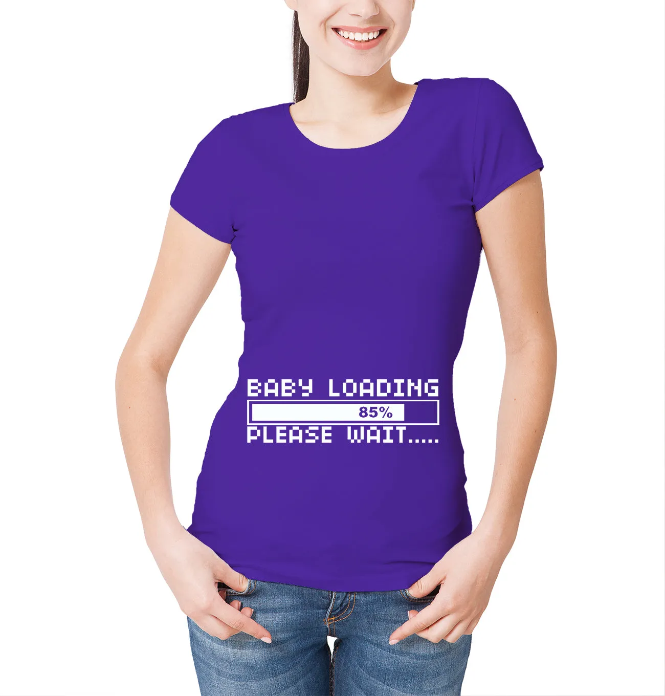 Reality Glitch Womens Baby loading  T-Shirt