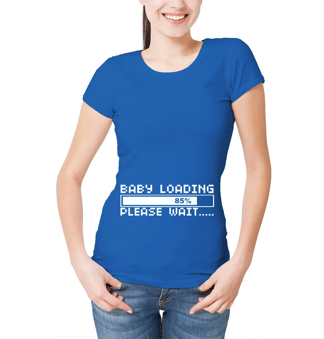 Reality Glitch Womens Baby loading  T-Shirt
